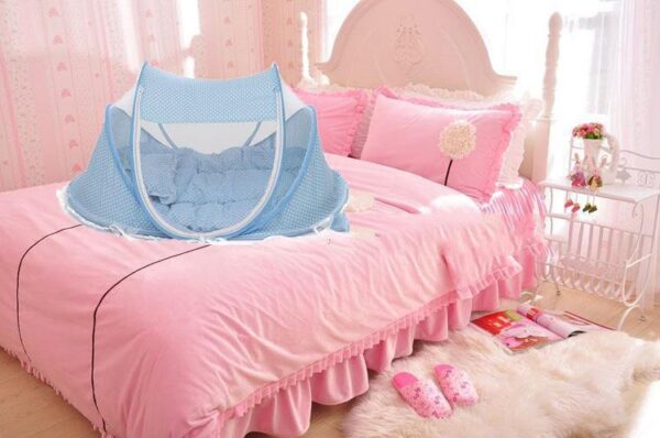 Foldable  Baby Bed Net With Pillow Net 2pieces - Image 3