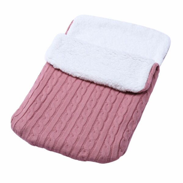 Baby Fleece-lined Wool Stroller Sleeping Bag - Image 9