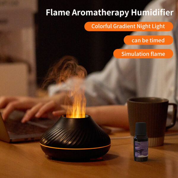 RGB Flame Aroma Diffuser 130Ml 3d - Image 7