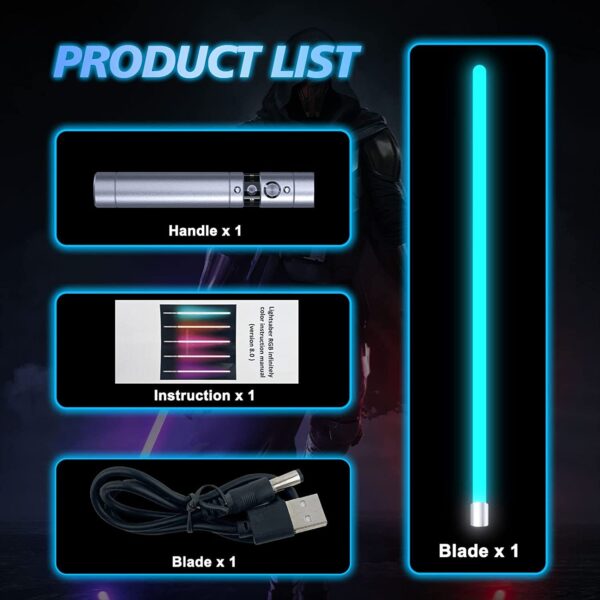 Lightsaber, RGB 20 Colors Changeable, LED Light Sword - Image 6