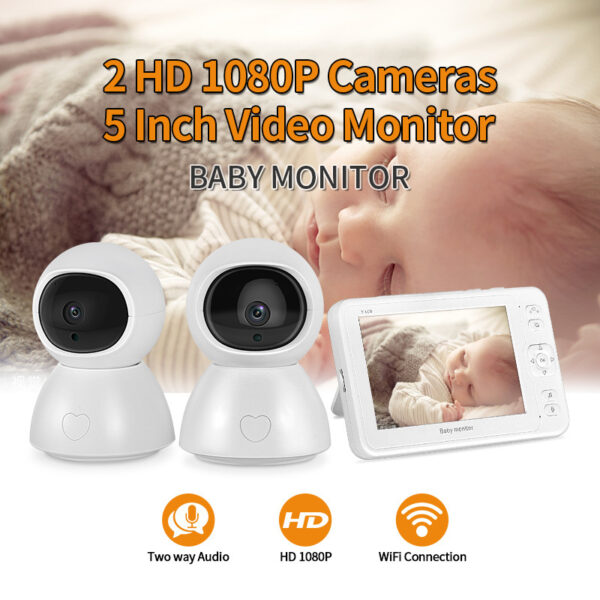 5-inch Baby Monitor Surveillance Camera - Image 2