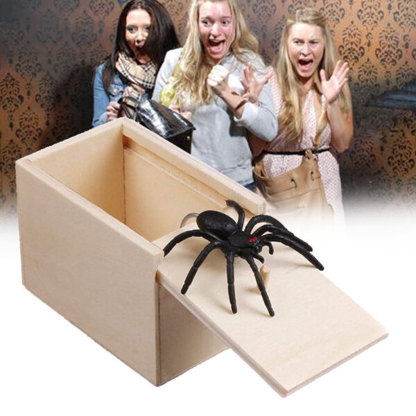 Spider Wooden Surprise Scare Box