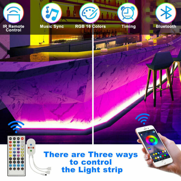 Bluetooth  Led Strip Lights 5050 RGB - Image 2