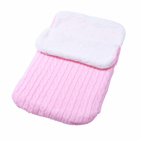 Baby Fleece-lined Wool Stroller Sleeping Bag - Image 8